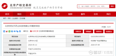 京東方旗下科技公司增資項目掛牌北交所，聚焦計算機軟硬件及輔助設備領域